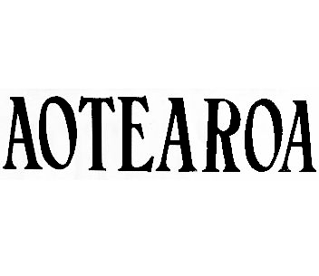 Aotearoa Black Car Sticker