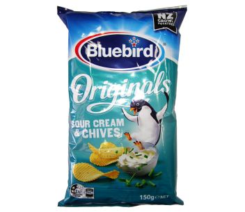 Bluebird Originals Sour Cream and Chives Chips 150g