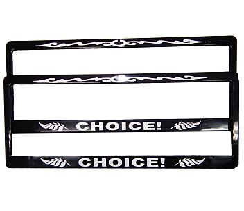 Number Plate Frame Choice! 2pk