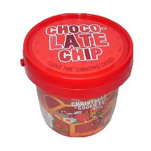 Cookie Time Christmas Cookies Bucket Chocolate Chip 600g
