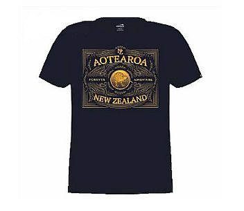 Mens Slate Blue Marle Tee Shirt Aotearoa NZ