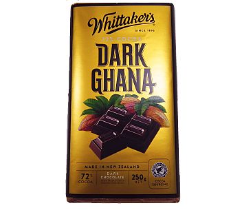 Whittaker's Dark Ghana Chocolate Block 250g
