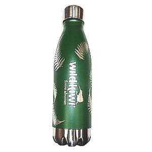 Wild Kiwi Drink Bottle Green With Ferns 500ml
