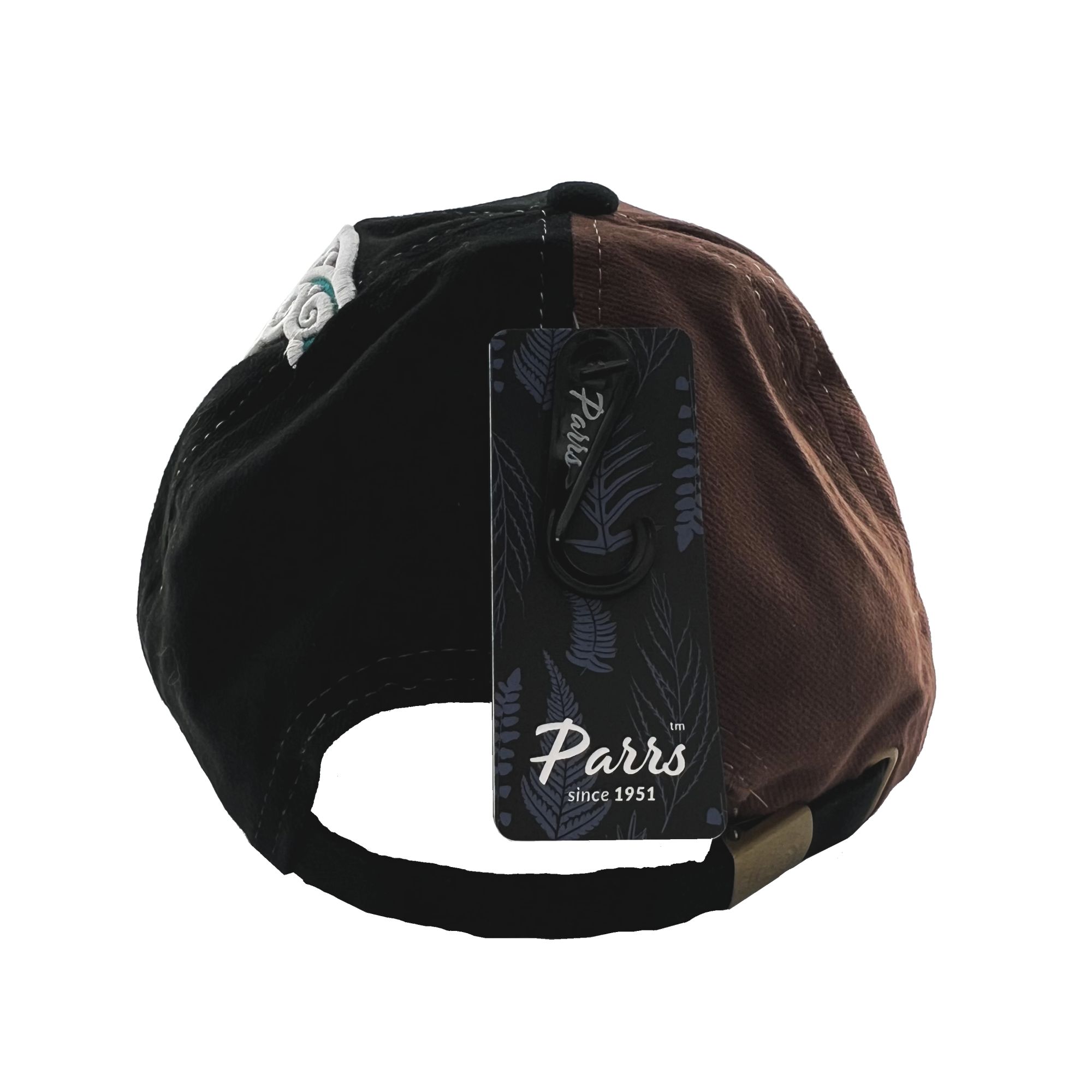 New Zealand Cap with Brown and Black with Koru Fern - Kiwi Shop