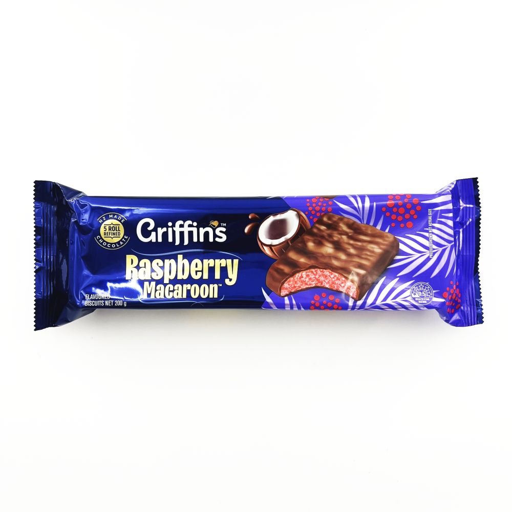 Griffins Raspberry Macaroon 200g